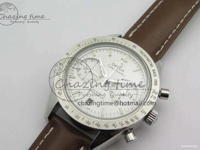 1221 Speedmaster ’57 Co-Axial OMF 1:1 Best Edition White Dial Silver Markers A9300 (Free Leather Strap) Efficient 8133